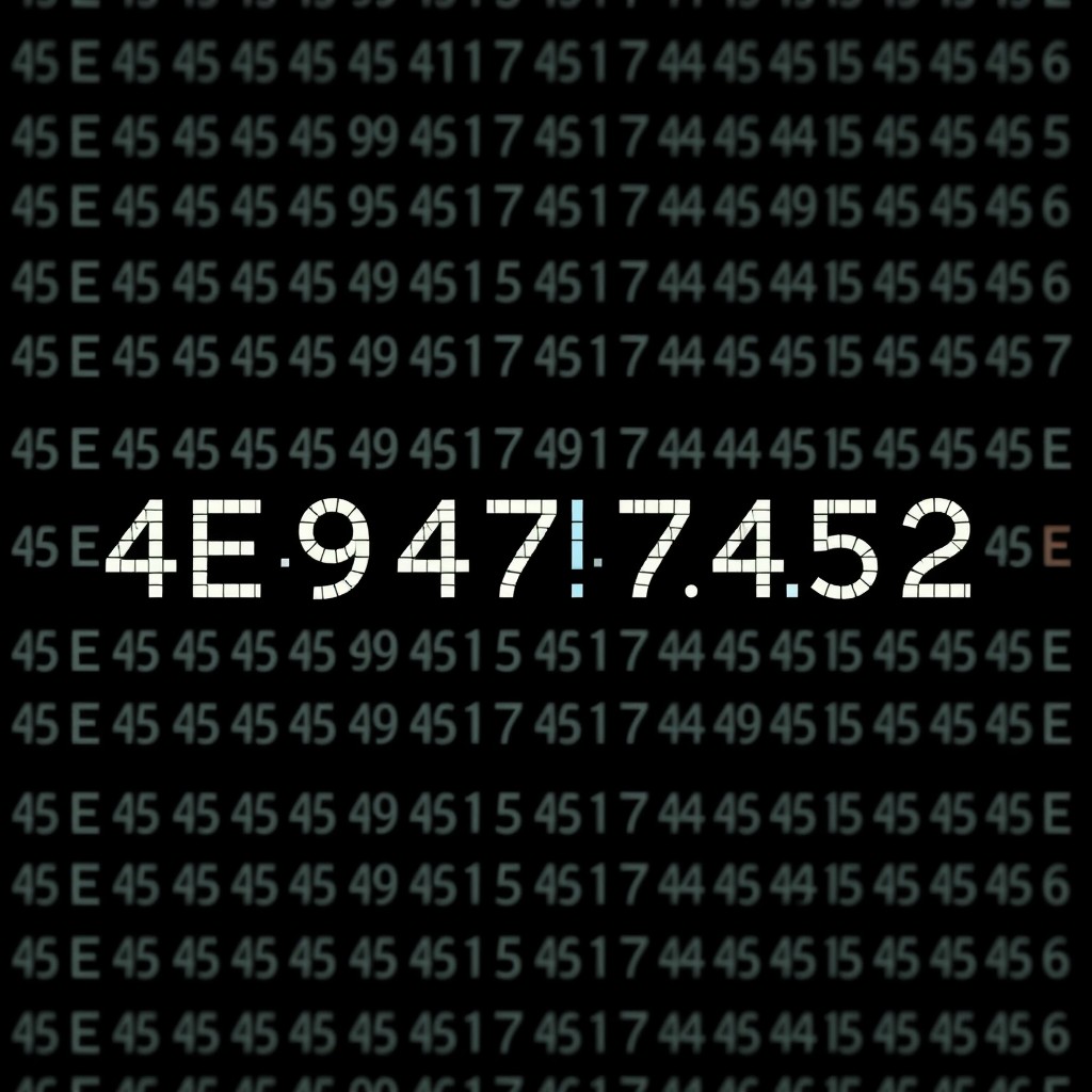 Generata an image showing text from ascii text in hexadecimal "4E4947474552" decoded to normal letters