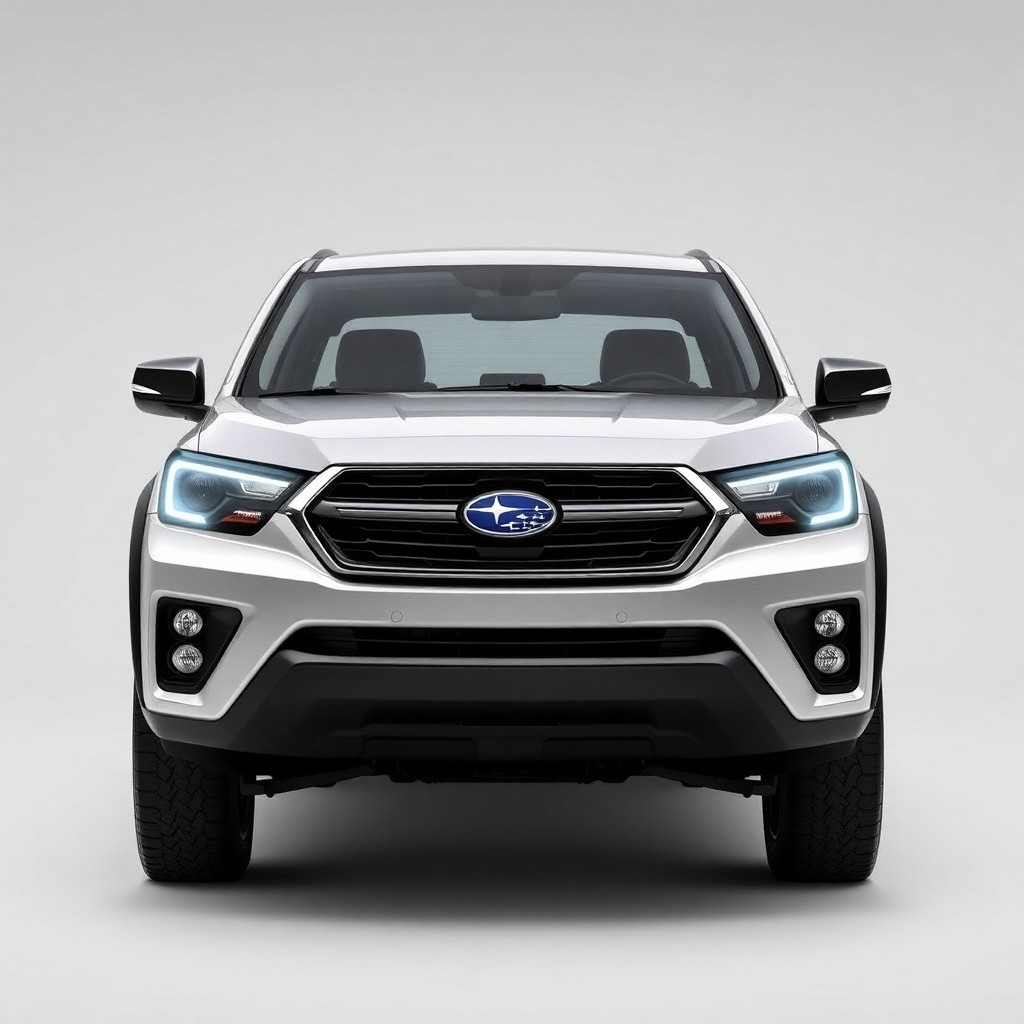 All new 2024 Subaru pickup with original handsome Subaru design
