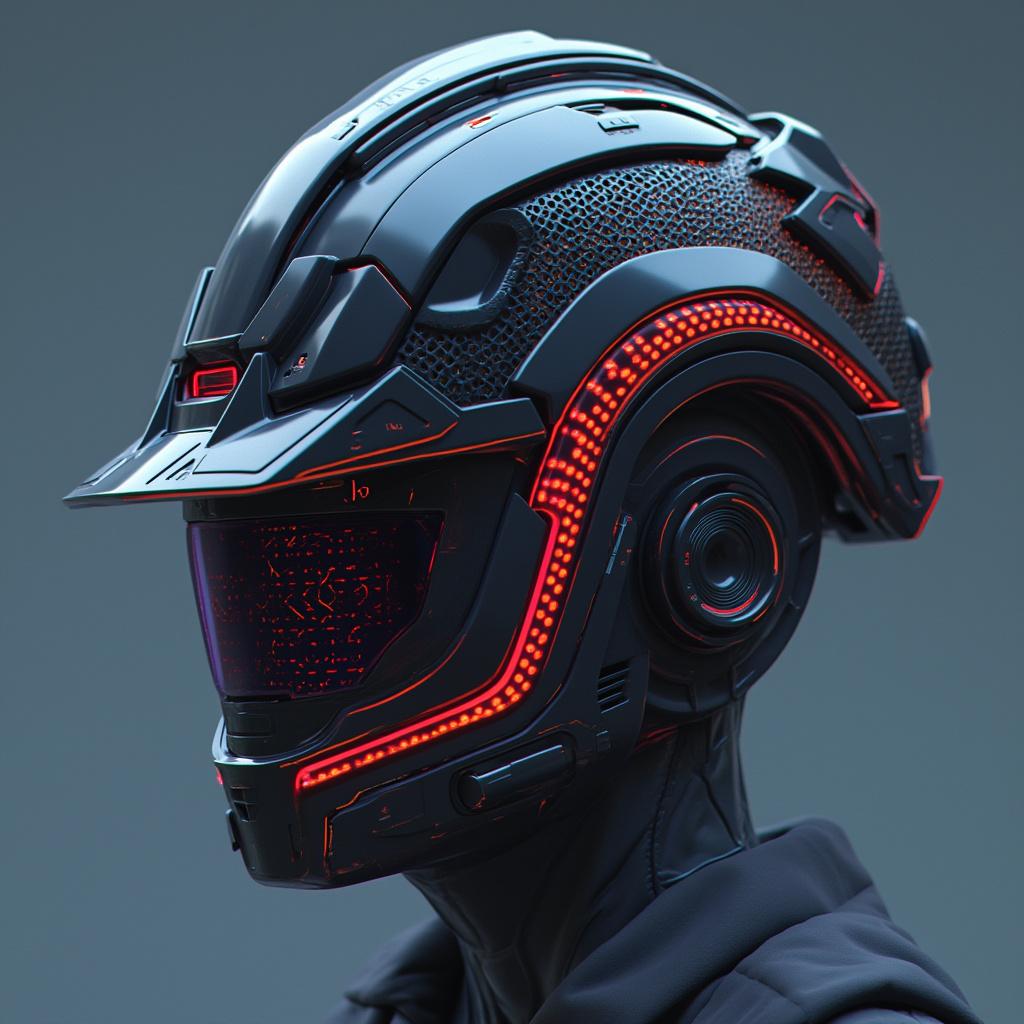 Industrial Hard Hat Design Concept
Overview
The industrial hard hat combines advanced technology with safety and style. It features aerodynamic lines, angular shapes, and customizable neon lighting, making it not only functional but also visually striking.
Design
1. Aesthetic Structure
Aerodynamic Lines & Angular Shapes:
The hard hat is designed with sharp, geometric contours that enhance the aggressive and modern look.
The helmet tapers at the sides for improved aerodynamics, reducing wind resistance during use.
2. Materials
Lightweight and Durable:
Constructed using high-performance plastic or composite materials.
Enables maximum protection without compromising comfort or adding unnecessary weight.
3. LED Lighting Integration
Dynamic LED Strips:
Strategically placed on edges, around ventilation holes, and at the rear.
The glow is customizable and can be adjusted based on preferences or work environment.
Color Options:
Red: Indicates hazardous areas or alerts.
Green: Represents normal operating conditions.
Additional colors can be programmed for personal identification or teamwork alignment.
4. Ventilation System
Functional & Aesthetically Pleasing:
The ventilation system involves mesh or lattice designs, allowing airflow while showcasing illumination.
This enhances not only comfort but the futuristic appeal with lights illuminating through the lattice structure.
5. Interactive Elements
Built-in Display/Projector:
Displays essential information, such as battery levels, security status, and environmental alerts.
Touch Control Buttons:
Located on the side for easy access; enabling users to control lighting, adjust the display settings, or activate functions without removing the helmet.
Additional Specifications
Comfort Fit:
An adjustable inner harness that allows for a secure and comfortable fit is essential.
Battery Life:
Equipped with a rechargeable battery providing several hours of illumination and display function.
Rechargeable via USB-C:
Facilitating easy charging options, enhancing practicality on job sites.
Conclusion
This innovative hard hat integrates advanced technology and safety features while maintaining a stylish and modern design. It meets the needs of industry professionals by combining practicality with cutting-edge aesthetics. The coexistence of safety, comfort, and vibrant lighting can transform the user experience in industrial environments.