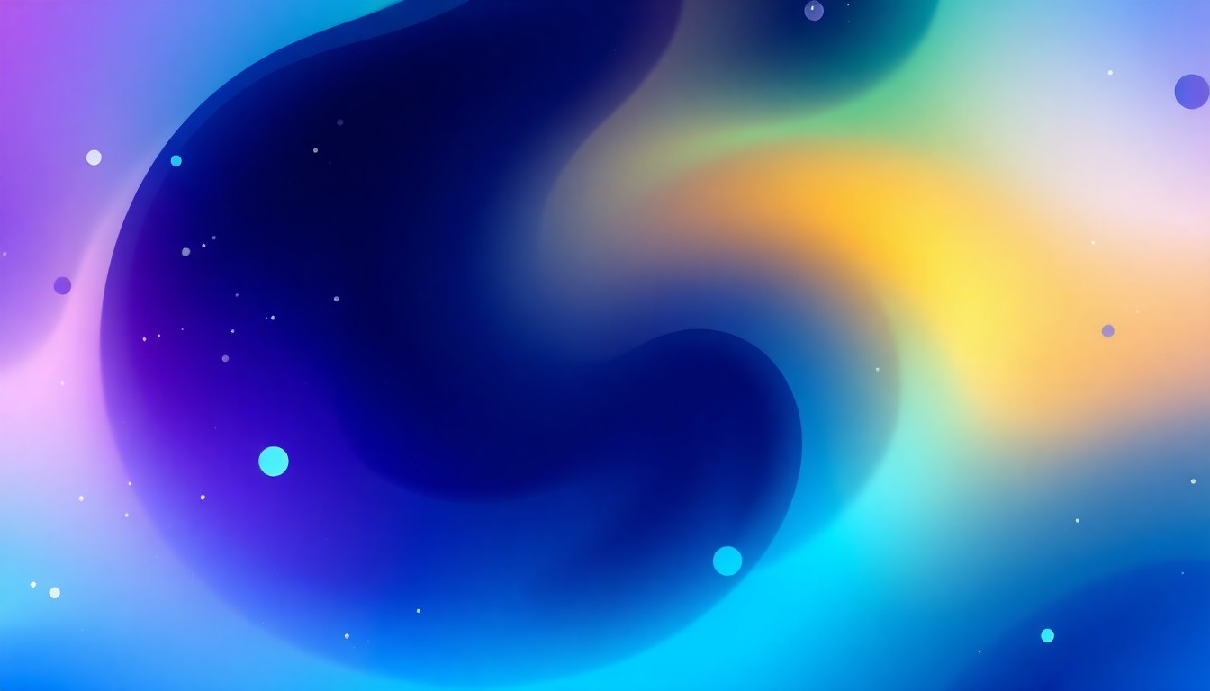 Make an abstract hero image for Scatter Bytes which is a WordPress plugin with powerful features designed to make JavaScript and CSS injection simple and efficient for WordPress developers and site owners. Use these css colors color: #3957b8; and color: #1e293b; and a little bit of color: #12ac7b; No text on image and please use some bright and dark blue. No text on image it will be applied over this background.