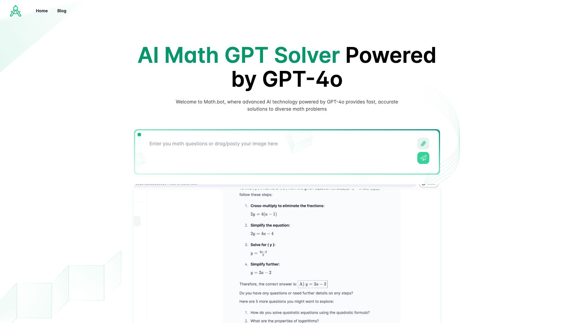 Math bot Solve Math Problems Instantly