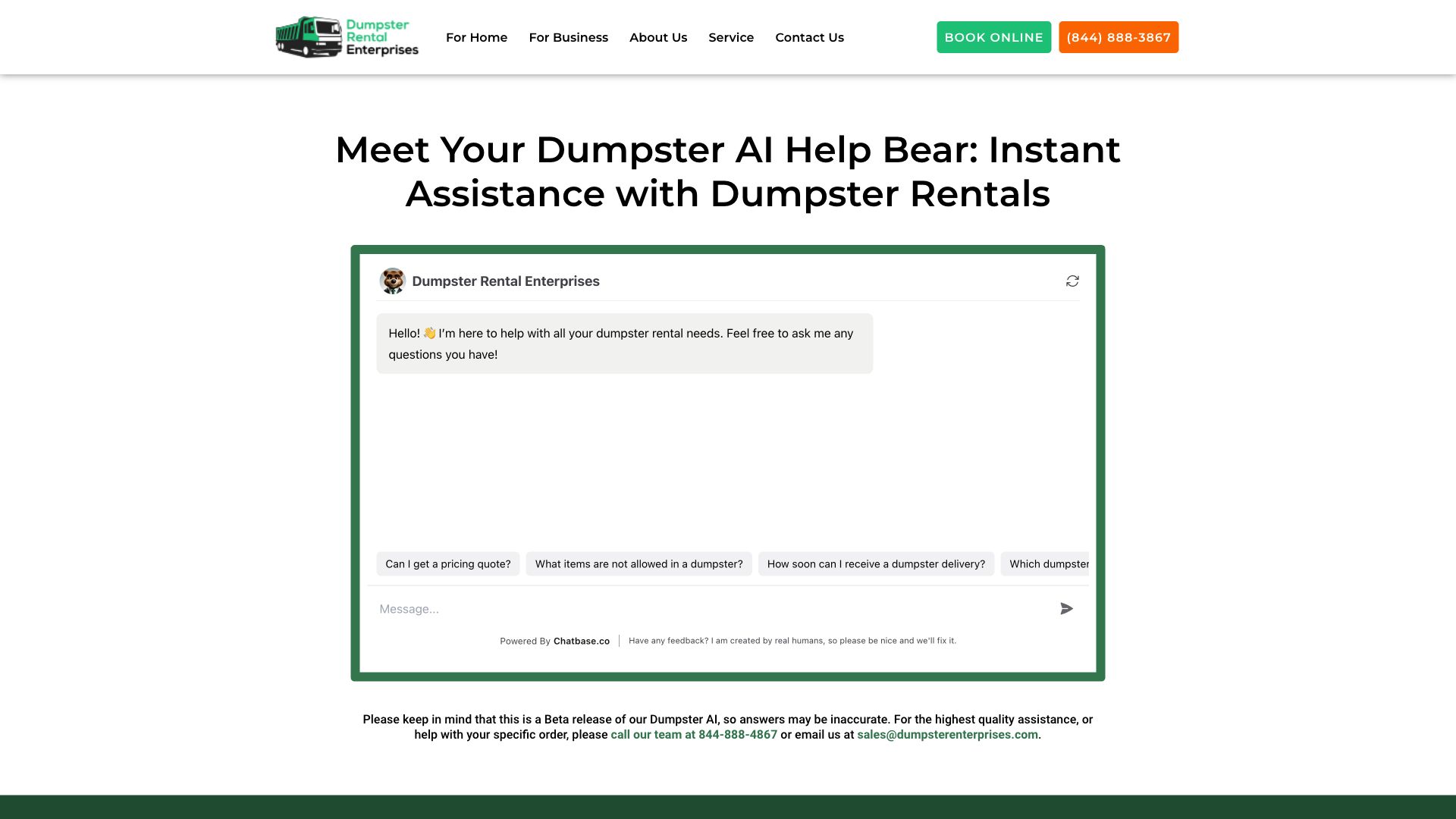 Dumpster AI