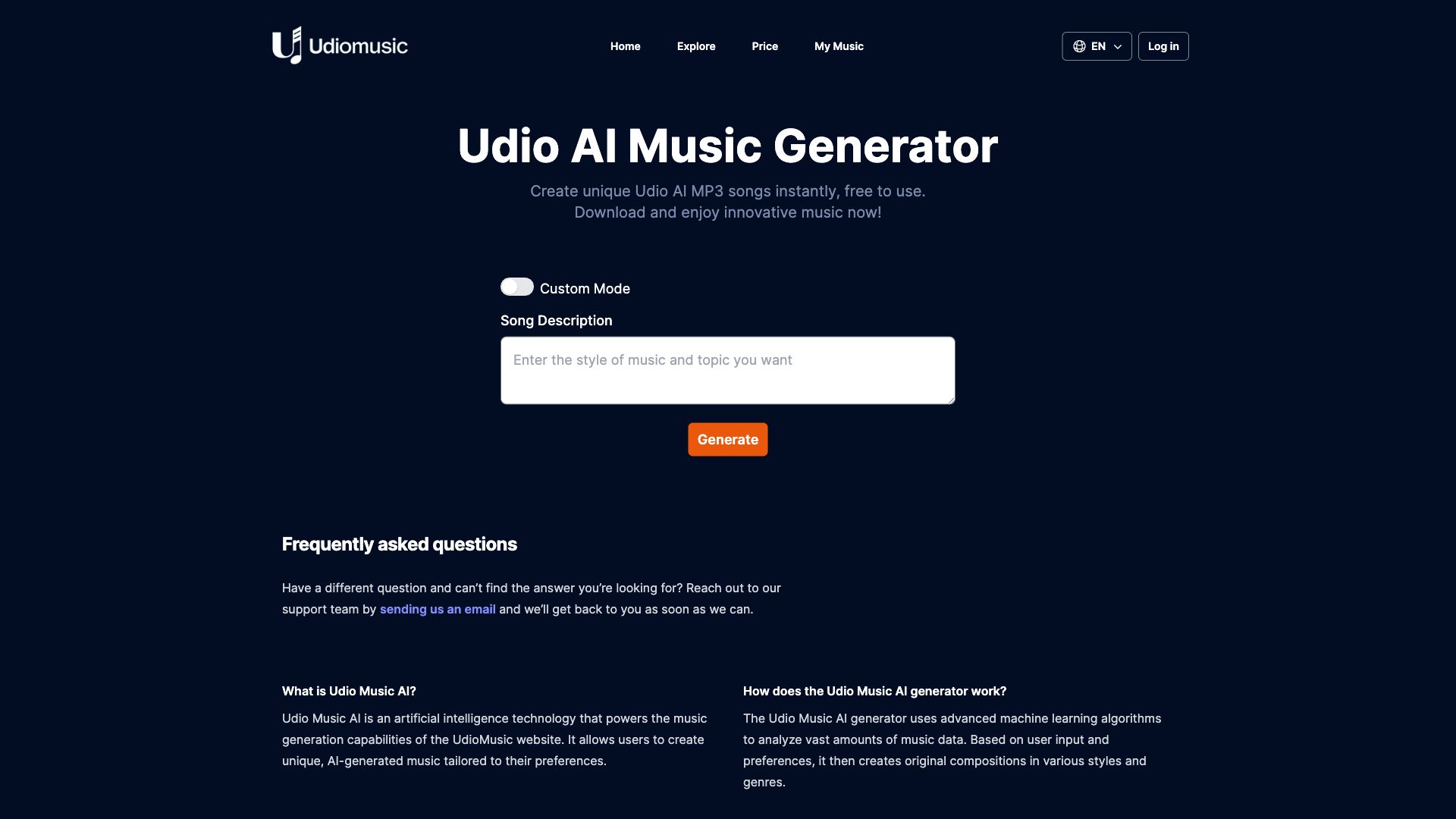 Udio Music Generator 


